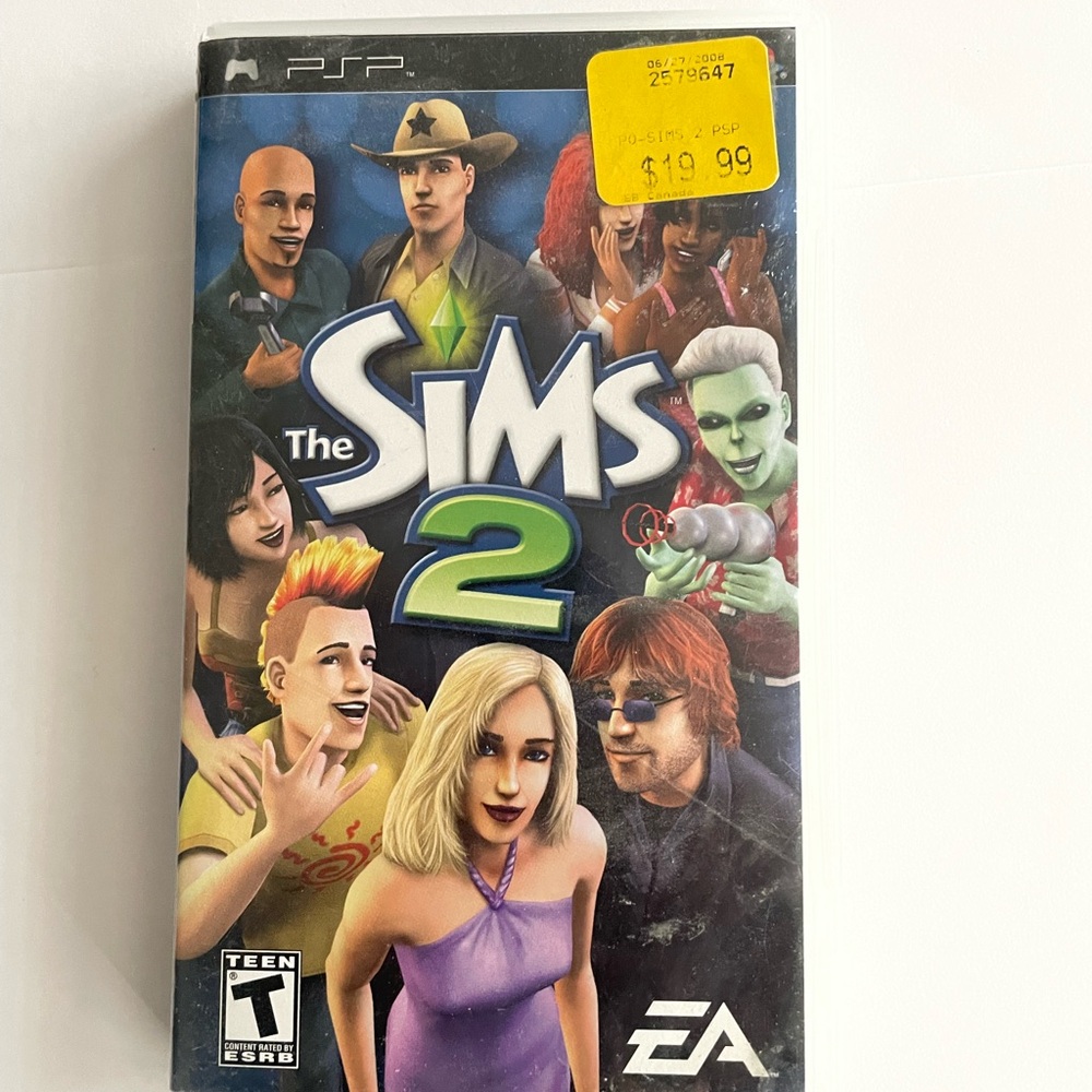 The Sims 2 (PSP) Video Game — Black/Multicolor Cover